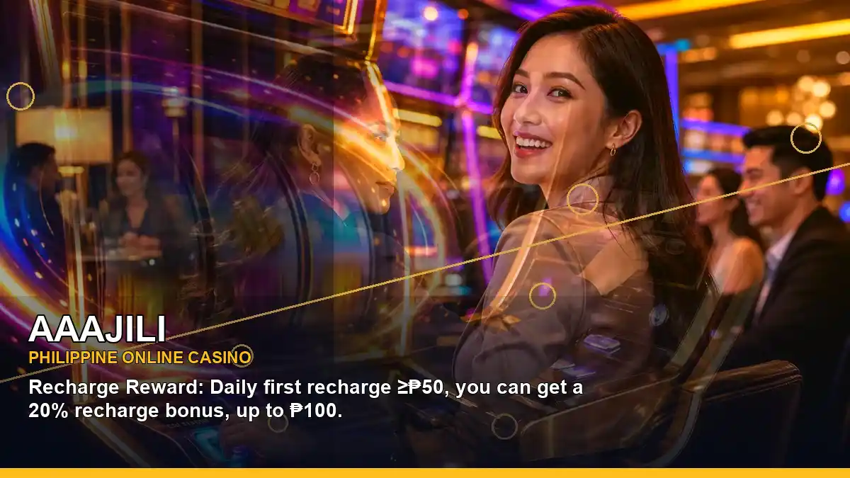 AAAJILI Philippines casino guide with left-diagonal lounge VIP casino rewards and an adult Filipina casino host